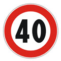 Limite massimo di velocit 40