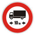 Transito vietato ai veicoli o complessi di veicoli, aventi lunghezza superiore a...metri