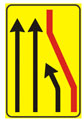 Segnale di corsia chiusa (Chiusura corsia di destra) Reversibile